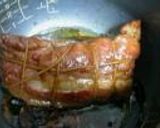 A picture of step 5 of Easy Char Siu Roast Pork Right from a Rice Cooker.