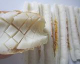A picture of step 3 of Refreshing Chikuwa Rolls with Umeboshi and Shiso Leaves.