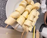 รูปขั้นตอนการทำที่ 1 ของ 🍌กล้วย“หอม” ปิ้ง (หม้ออบลมร้อน) ราดน้ำกะทิ
