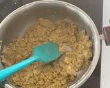 A picture of step 3 of Custard semolina shiro.