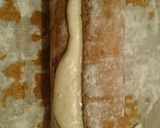 A picture of step 15 of Sweet Potato Roll with Cinnamon-Apple cream cheese filling.