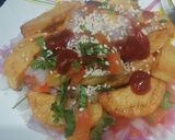 A picture of step 5 of Honey potato chaat.