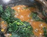 A picture of step 7 of White beans with kolmi saag bhaji.