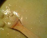 A picture of step 4 of Cornbread dressing with chicken gravy.