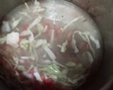 A picture of step 3 of Hot n Sour Soup.