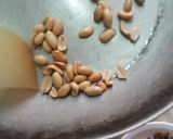 A picture of step 3 of Mixed nuts chikki pizza (chizza).