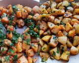 A picture of step 3 of Potato dry Subji for fasting.