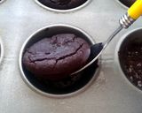 A picture of step 9 of Vickys Flourless Black Bean Brownies, GF DF EF SF NF.