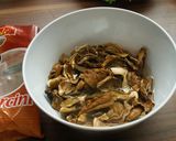 A picture of step 2 of Northern Italy Risotto with Porcini Mushrooms.