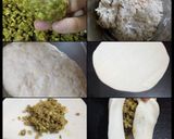 A picture of step 3 of Sprouts stuffed kachori.