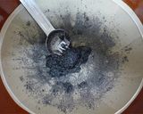 A picture of step 3 of Black Sesame Pudding with Tofu and Soy Milk.