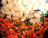 A picture of step 1 of Quick Red Lentil Soup.