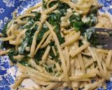 Foto del paso 5 de la receta: Fideos con espinacas