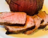 A picture of step 7 of Air Fryer London Broil with Shrimp.