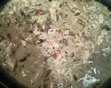 A picture of step 9 of Chicken ala King.