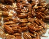 A picture of step 2 of Sunshine's spiced nuts.
