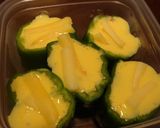 A picture of step 4 of Recommended for Bentos Eggs in Green Pepper Cups.