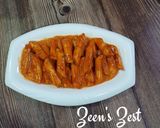 A picture of step 4 of Tteokbokki.