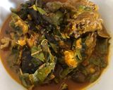 A picture of step 6 of Oha soup.