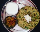 Spinach Coriender Paratha (Palak dhaniya ka paratha) recipe step 6 photo