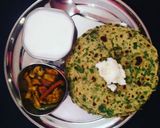 A picture of step 6 of Spinach Coriender Paratha (Palak dhaniya ka paratha).