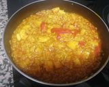 Foto del paso 3 de la receta Paella mixta rústica con conejo y marisco para 2