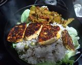 A picture of step 9 of Paneer Sizzler.