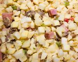 A picture of step 6 of Meat Lovers Potato O’Brian Breakfast Casserole 🥘.