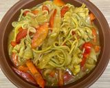 甜椒豬肉咖哩燴彩虹麵的食譜步驟8照片