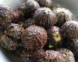 Hình bước làm 2 của món Nhum nướng mỡ hành trứng gà