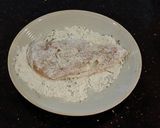 A picture of step 2 of Chicken Lombardy.