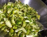 A picture of step 3 of Kantola besan sabji.