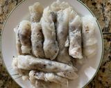 Hình bước làm 3 của món Bánh cuốn làm bằng chảo chống dính