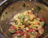 A picture of step 6 of Shrimp pockets with mango salsa.