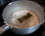 A picture of step 1 of Braised Aburaage 'Kinchaku' Pouches Stuffed with Eggs.