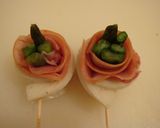 A picture of step 4 of Chikuwa Flower Rollups.