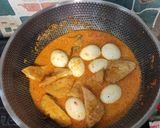 Foto langkah ke 3 dari resep Gulai Pedas Tahu dan Telur.
