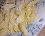A picture of step 1 of Fries pakory.