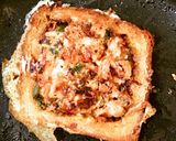A picture of step 4 of Omelette in a hole.
