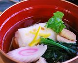 A picture of step 5 of Edokko Zouni (Tokyo-style Mochi Soup).