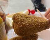 A picture of step 7 of Keto corndog.