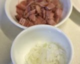 洋蔥煙肉白汁扁意粉的食譜步驟1照片