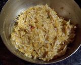 A picture of step 2 of Veg Noodles kababs.