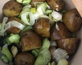 A picture of step 5 of Potatoes and broad beans - vegan.