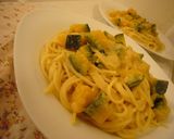 A picture of step 7 of Dairy-Free Kabocha Squash Cream Pasta.