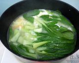 A picture of step 2 of Bak Choy And Egg Soup.