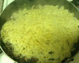 A picture of step 1 of Bow tie With Mushrooms And Spinach.