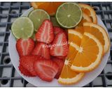 Hình bước làm 1 của món #Detox 7 - Thải độc cho Dạ Dày, đẹp da [Cam, Chanh, Dâu tây]