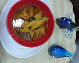 A picture of step 2 of Fish qorma.