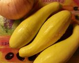 A picture of step 1 of Sauteed Yellow Squash.
